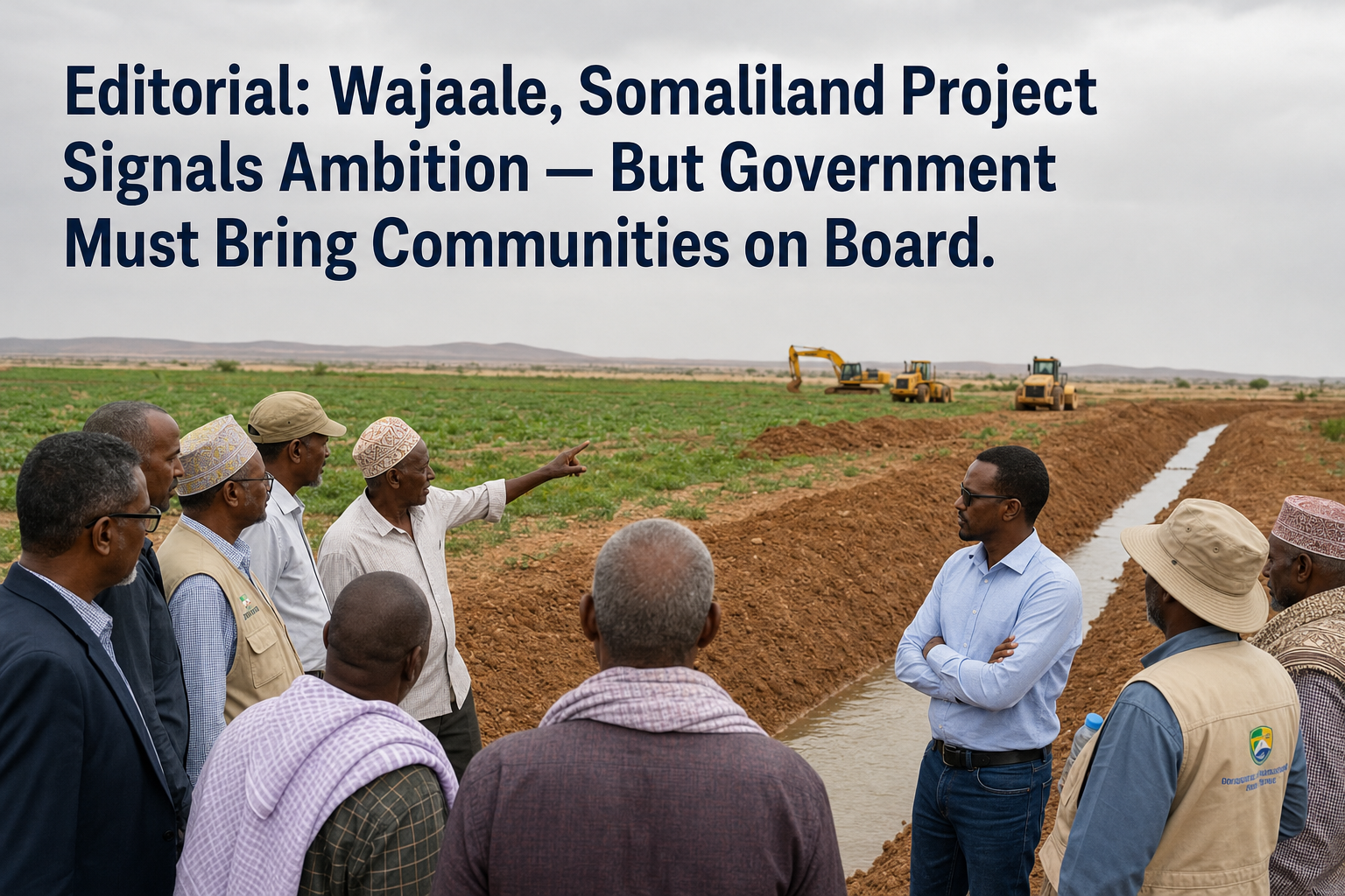 Editorial: Wajaale, Somaliland Project Signals Ambition — But Government Must Bring Communities on Board.
