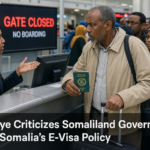 Kulmiye Criticizes Somaliland Government Over Somalia’s E-Visa Policy