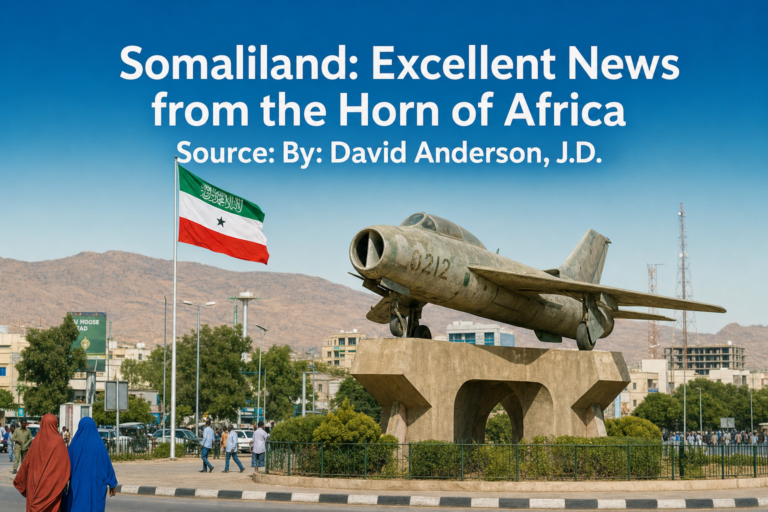 Somaliland: Excellent News from the Horn of Africa Source: By: David Anderson, J.D.