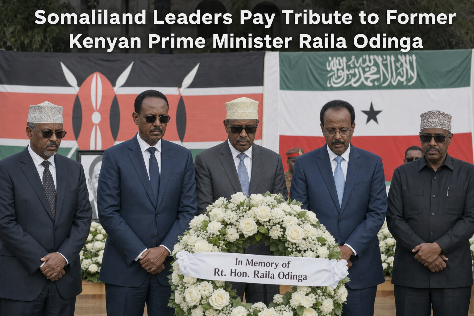 Somaliland Leaders Pay Tribute to Former Kenyan Prime Minister Raila Odinga