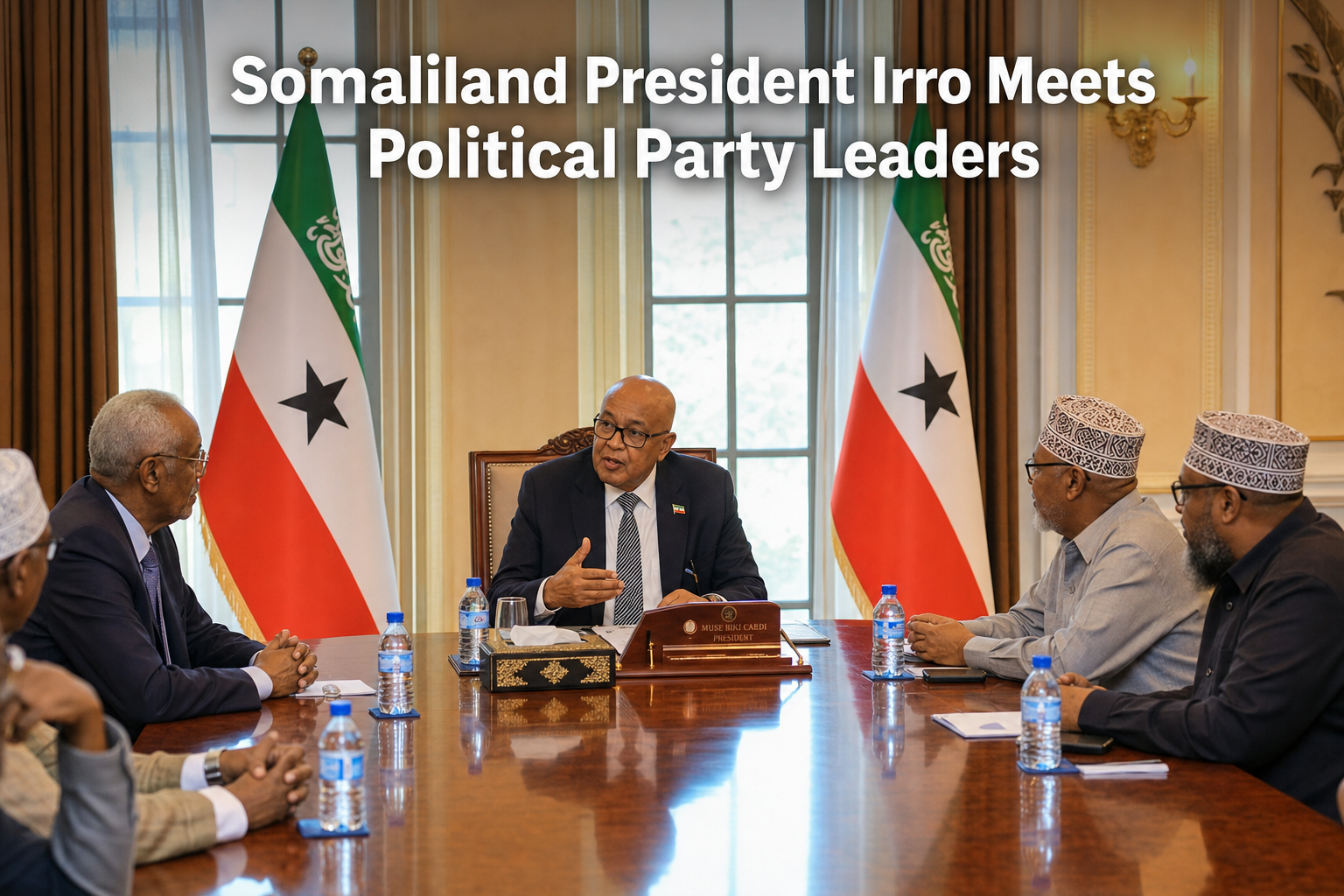 Somaliland President Irro Meets Political Party Leaders
