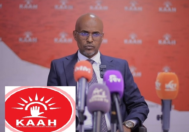Abdikaliq Abdilahi Awal Bari Secretary of the Central Committee of the opposition KAAH Party 1