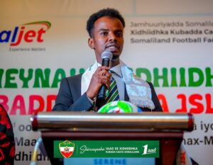 President of the Somaliland Football Federation Mahamoud Abdi Aw Hirsi