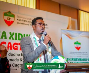 Somaliland Minister of Youth and Sports Ahmed Yasin Mohamed Farah