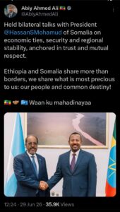 Statement from PM Ethiopia