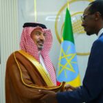 Ethiopian Foreign Minister Gedion Timothewos met Saudi Ambassador Abdullah bin Hassan Al Zahrani in Addis Ababa