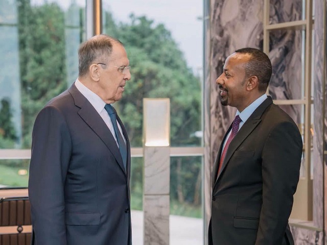 Ethiopian Prime Minister Abiy Ahmed Ali met with Lavrov Russian Foreign Minister