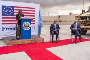 President Hassan Sheikh Attends U.S. Embassy Independence Day Event Amid U.S. Decision to End UNSOS Support. 12 President Hassan Sheikh Attends U.S. Embassy Independence Day Event Amid U.S. Decision to End UNSOS Support
