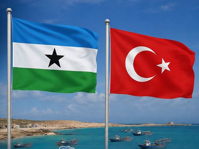 puntland and turkey flags