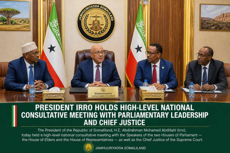 President Irro meets with parliamentary leaders and the Chief Justice for a high-level consultative meeting