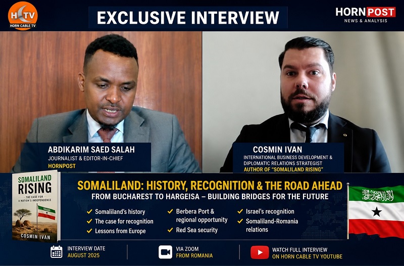 Abdikarim Saed Salah Editor in Chief of HornPost for Horn Cable TV Ivan discussed