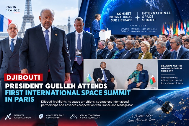 Djibouti President Guelleh Highlights Countrys Space Ambitions at Paris Summit