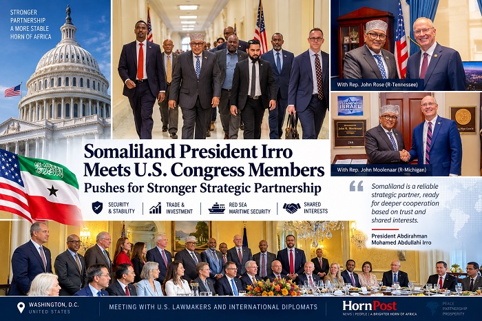 Irro Meets U.S. Congress Members as Somaliland Pushes Stronger Washington Ties