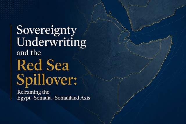 Map illustrating Egypt Somalia Somaliland and Ethiopia amid Red Sea geopolitical competition and regional security dynamics
