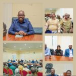 Puntland President Said Abdullahi Deni meets Galkayo security