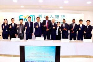 Somaliland Ambassador Mahmoud Adam Jama with officials of EximBank Taiwan