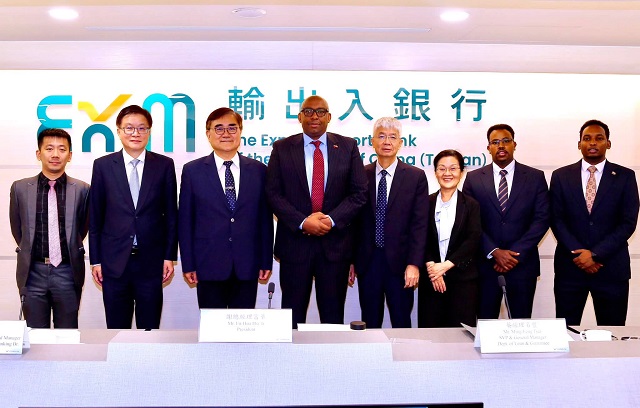 Somaliland Ambassador Mahmoud Adam Jama with officials of EximBank Taiwan1