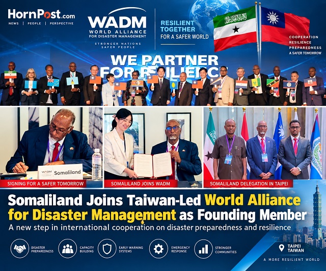 Somaliland Joins Taiwan Led World Alliance for Disaster Management as Founding Member