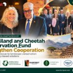 Somaliland President Abdirahman Mohamed Abdillahi and representatives of Rainforest Trust African Parks and HALO Trust