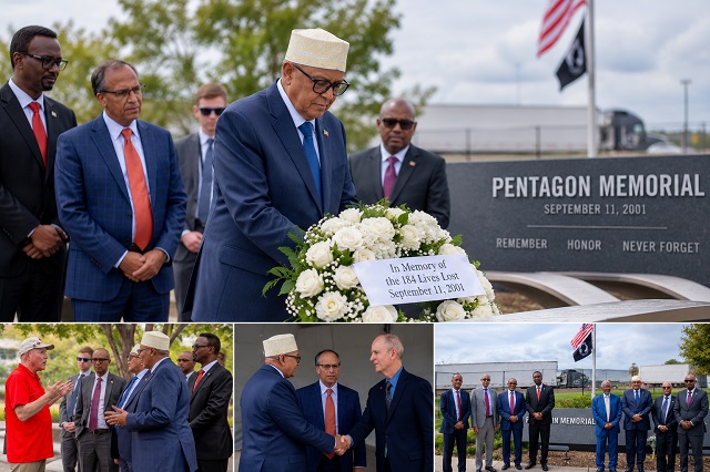 Somaliland President Irro Visits Pentagon 9 11 Memorial Honors Victims