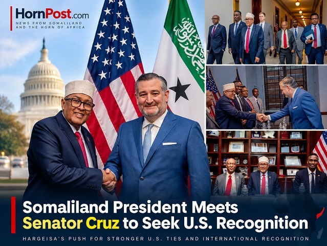 Somaliland President Meets Senator Ted Cruz on Capitol Hill