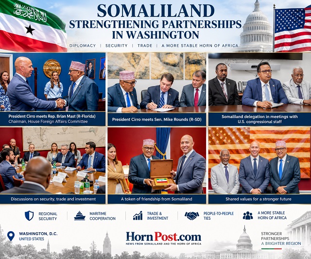 Somaliland President irro Holds Key Meetings on Capitol Hill