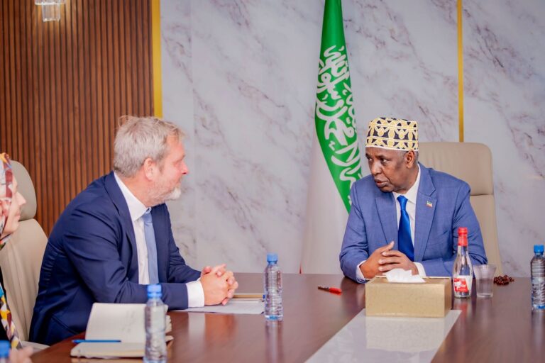 Denmark and Somaliland Discuss Red Sea Security, Development and Regional Stability 9 Somaliland Vice President Mohamed Ali Aw Abdi who is serving as acting president held talks with Denmarks Ambassador to Somalia and Somaliland Steen Sonne Andersen