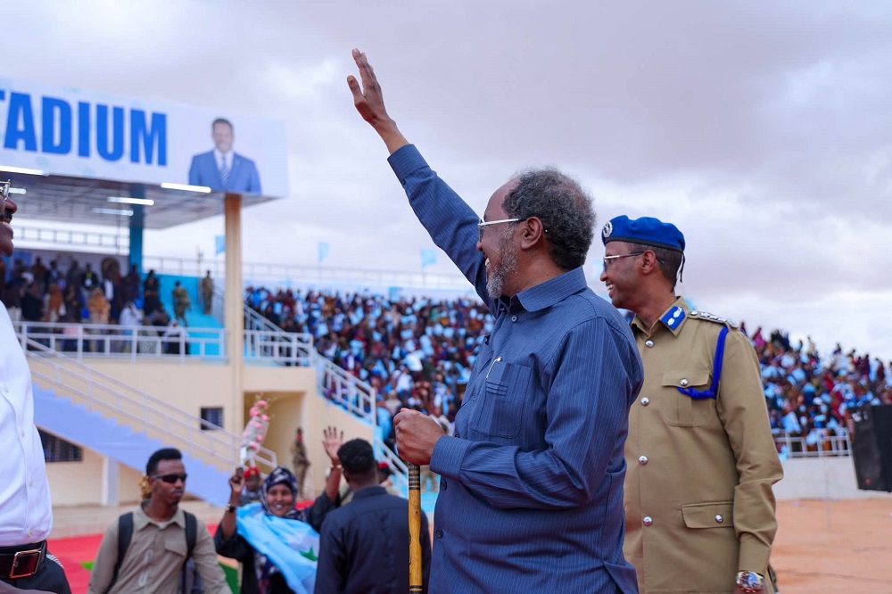 The presidents arrival in Gaalkayo is arguably the most politically significant stage of the tour