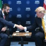 U.S. President Donald Trump with Syrian President Ahmad al Sharaa